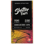 Cookies et Green Sativa 500 mg Shatterbar avant