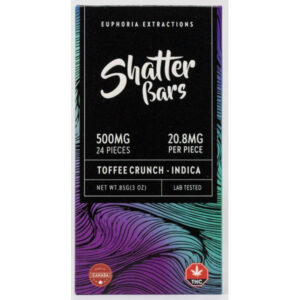 500 mg de THC Toffee Crunch Shatter Bar
