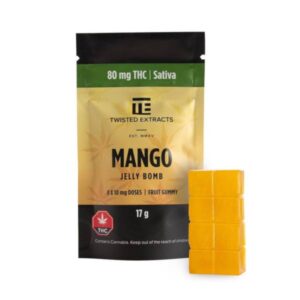 Bombe à la gelée de mangue