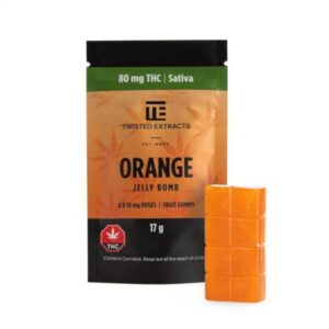 Bombe à la gelée orange