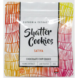 biscuits sativa shatter devant de l’emballage