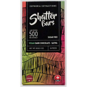 Barre Shatter Vegan 500mg Sativa Chocolat Noir