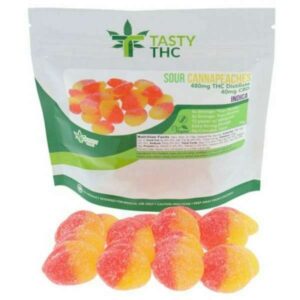 Gummies aux pêches au canna aigre