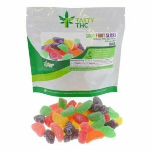 Tranches de fruits aigres, gommes