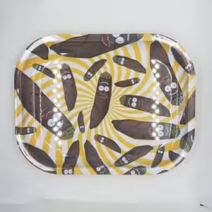 medium size herb tray with spliff designs