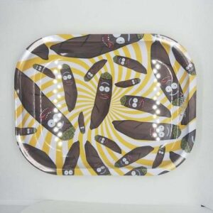 plateau à herbes de taille moyenne avec motifs spliff