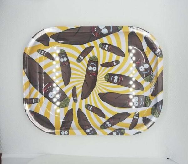plateau à herbes de taille moyenne avec motifs spliff