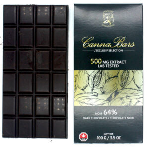 Extraits Popeyes : emballage et produit de chocolat noir 500 mg THC