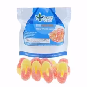 Tasty CBD Sour Peach Rings