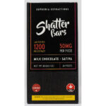 1200 mg de barre shatter chocolat au lait
