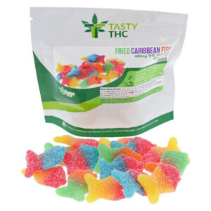 Savoureux paquet de poisson des Caraïbes THC avec bonbons à l’avant