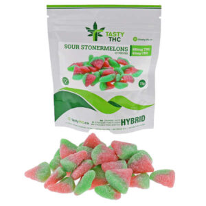 Savoureuses tranches de melon d’eau aigre au THC