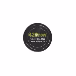plastic weed grinder with 420now logo