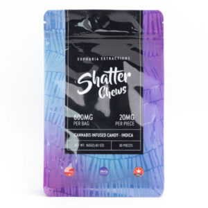 Shatter Chews Indica Paquet de 600 mg
