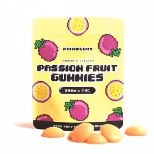package of pixieplums passion fruit gummies