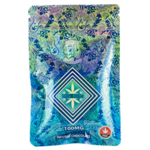 Popeyes Extractions Emballage 100 mg de mini barre au chocolat blanc THC