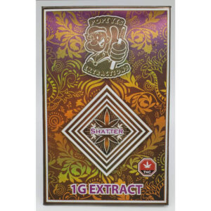 Paquet de Popeyes Extractions 1 gramme de shatter