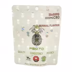 pineapple express 1000 mg cbd gummies package