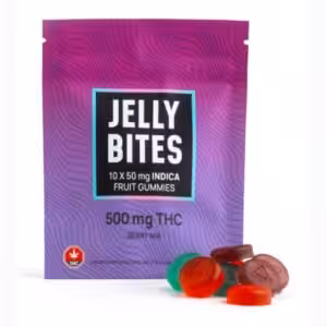 twisted extracts indica jelly bites with packaging