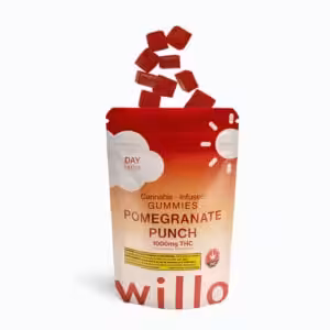 willo pomegranate punch thc gummies