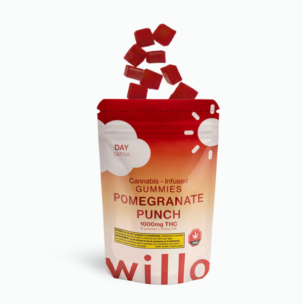 Willo Pomegranate Punch THC Gummies