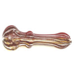 pipe à cuillère en verre borosilicaté rouge