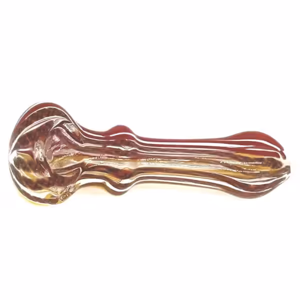 red borosilicate glass spoon pipe
