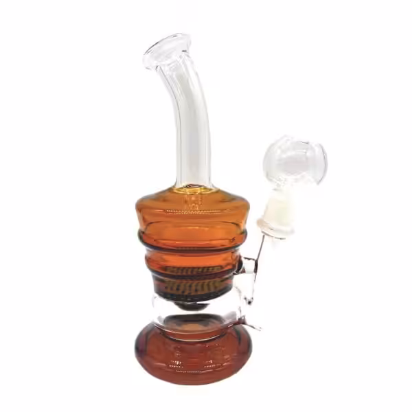orange tinted dab concentrate rig