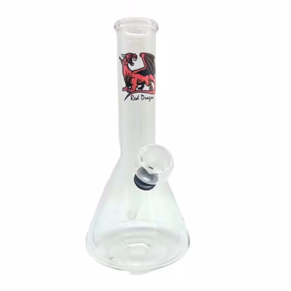 mini bong with red dragon motif