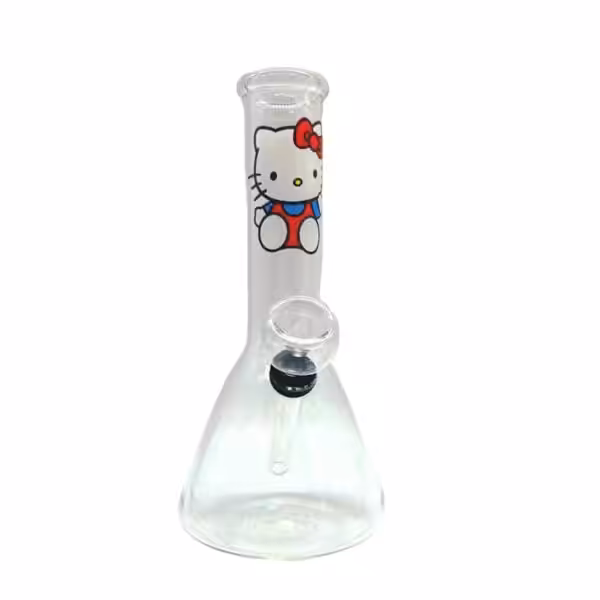 mini bong with cat motif