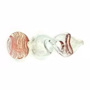 Scissor pipe with red swirl