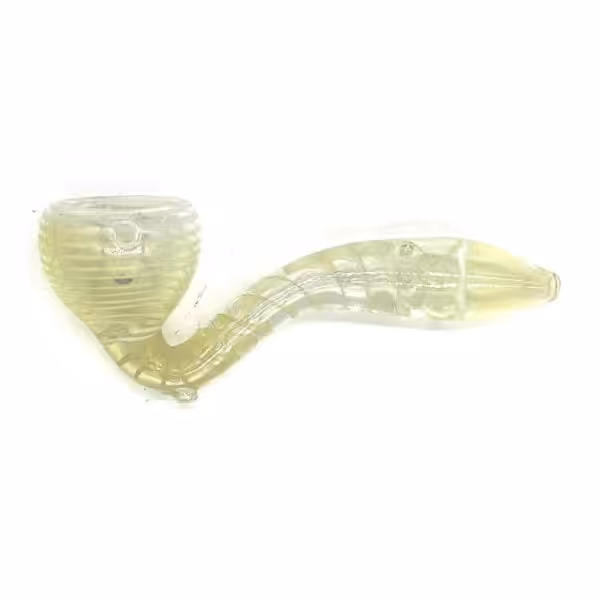 sherlock style pipe with yellow swirl