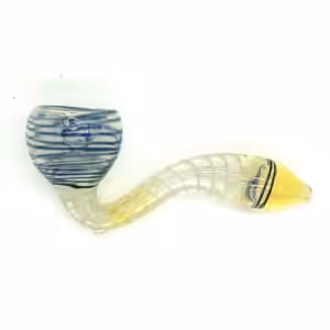 sherlock style pipe with blue swirl
