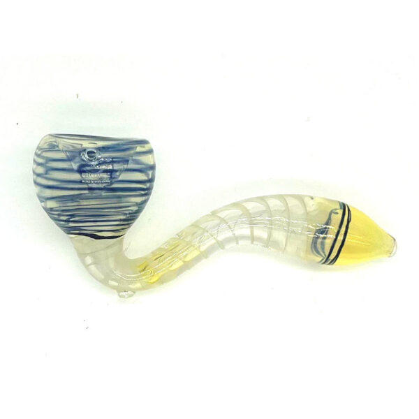 sherlock-pipe-3 Pipe de style Sherlock avec tourbillon bleu
