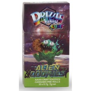 Paquet de pré-rouleaux de souche de biscuits Alien de Drizzle Factory