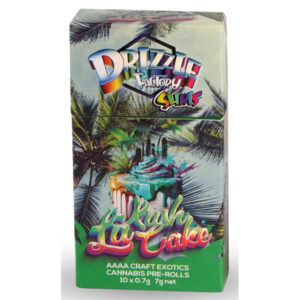 Paquet de pré-rouleaux de la variété La Kush Cake de Drizzle Factory