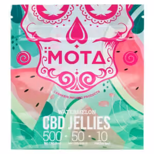 mota cbd jellies watermelon flavour packaging
