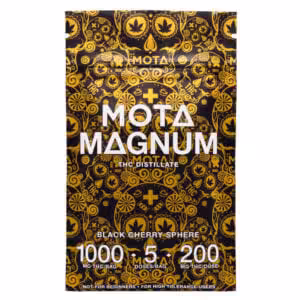 mota magnum black cherry thc packaging