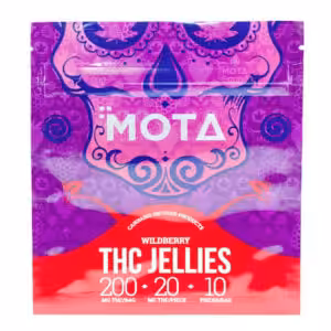 mota wildberry thc jellies packaging