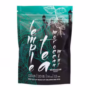 package of temple tea with moroccan mint variety