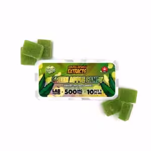 golden monkey extracts green apple candy gummies with 500mg THC