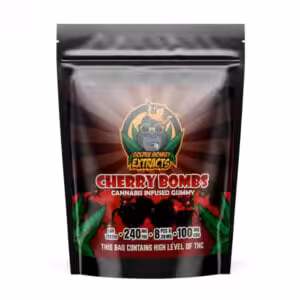 golden monkey cherry bomb gummies with 240mg thc