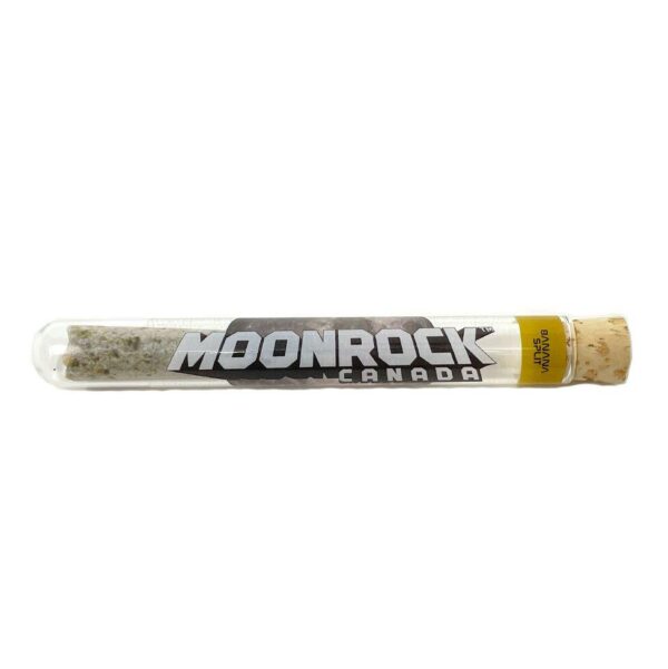 1 gramme de Moon Rocket pré-roulé en saveur de banane fendue