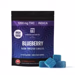 package of twisted extracts 1200mg thc sour singles