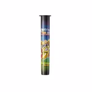 drizzle factory moon rocket in banana kush flavour package