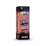package of drizzle factory vape cartridge in blackberry strain