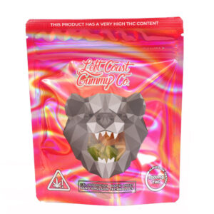 emballage des gummies Left Coast Gummy Co. 4000 mg THC