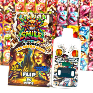 Stylo à vape double Smile Factory en saveurs de smores et de gâteau à la crème glacée
