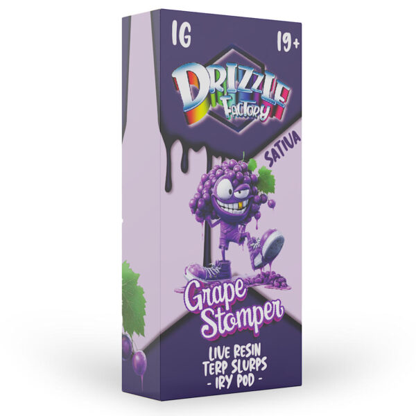 Emballage de la Résine Vive 1 g de résine vivante en saveur Grape Stompers